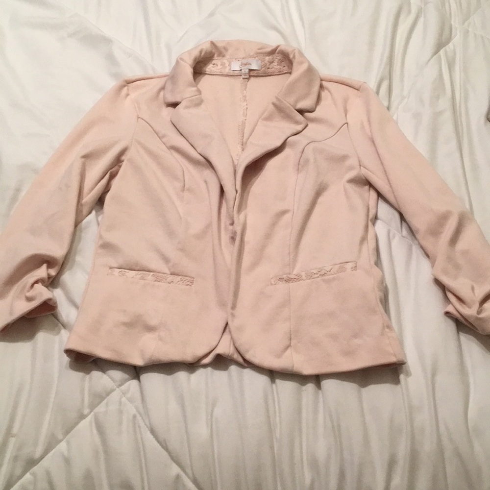 Candies Pink Jacket with Lace size Small